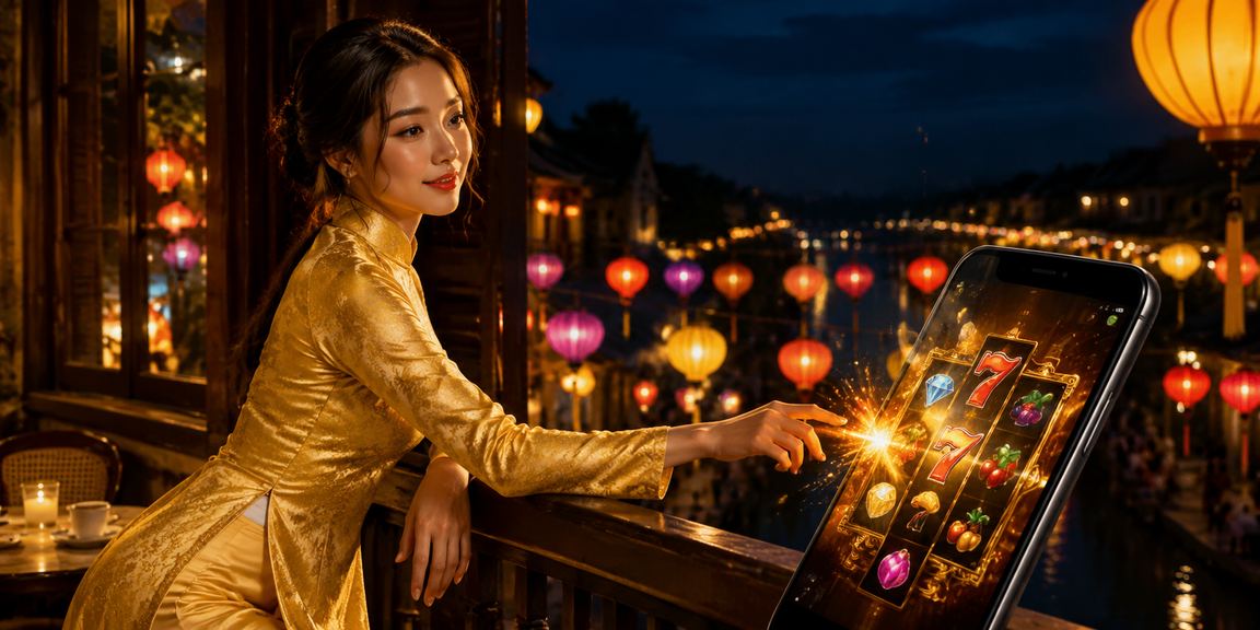 Giao diện cá cược trực tuyến hiện đại tại Việt Nam với màn hình điện thoại và bàn phím